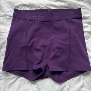Outdoor Voices Women's Purple Bike Shorts